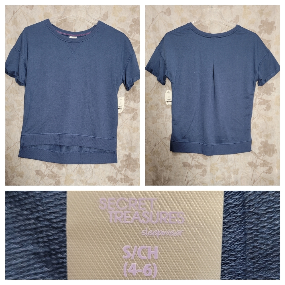 🔥2/$15🔥NWT Secret Treasures small blue shirt